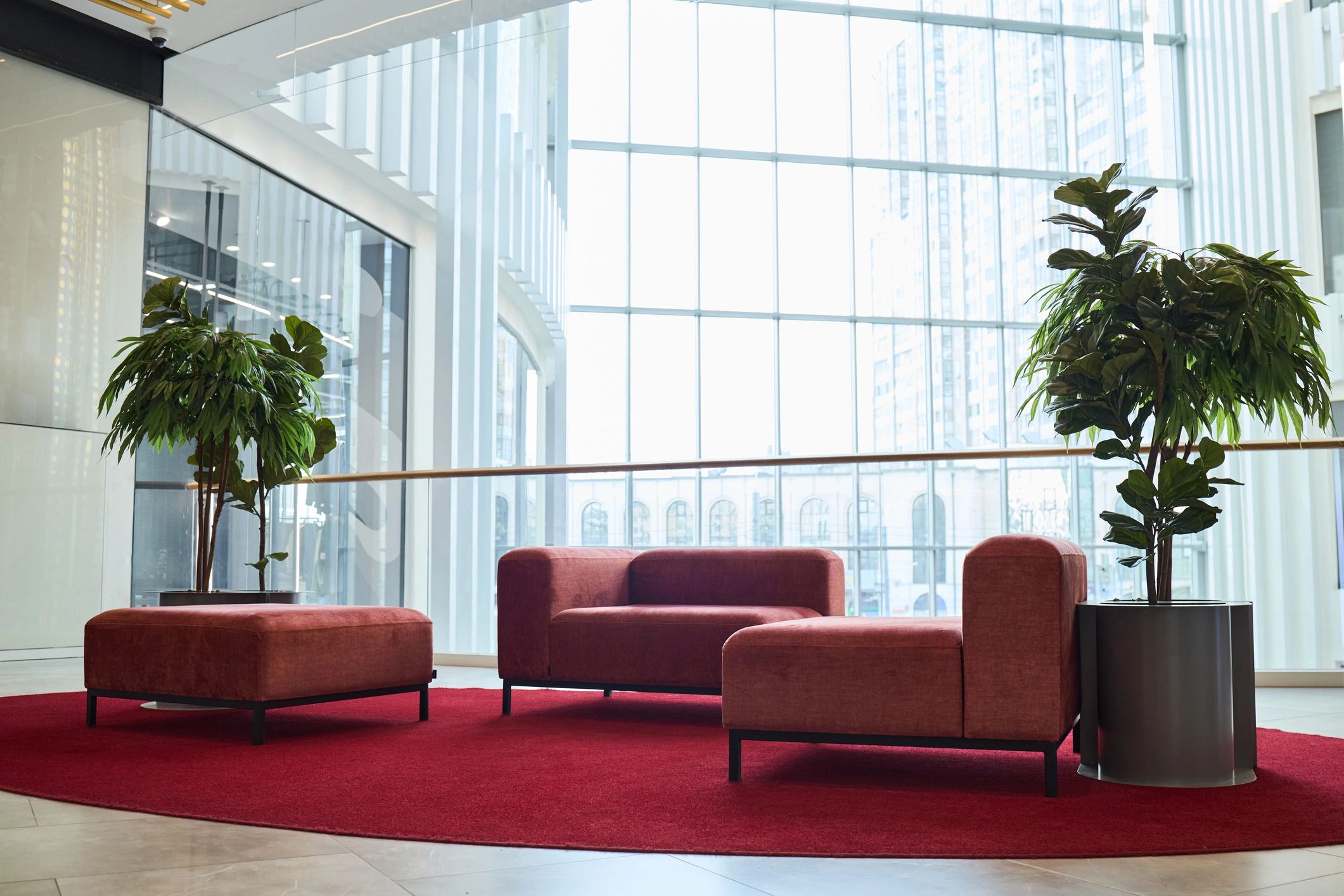 Clean and welcoming reception area for new dental patients